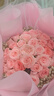 馨仪鲜花速递玫瑰向日葵康乃馨花束生日礼物全国同城配送 33朵粉玫瑰花束 实拍图