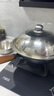 京严炒锅章丘款铁锅无涂层炒菜不粘锅家用精铁锅具燃气电磁炉用已开锅 【燃气专用款】正宗老式铁锅+盖+铲 32cm 百年工艺｜传统铁锅｜健康不沾 实拍图