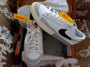 耐克NIKE运动板鞋男复刻BLAZER LOW运动鞋DZ2544-100白黑41 实拍图