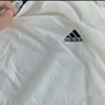 adidas情侣休闲纯棉上衣圆领短袖T恤男女夏季阿迪达斯官方轻运动 米白 L 实拍图