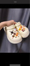 名创优品（MINISO）洞洞鞋女款2025新款eva防滑防臭沙滩鞋增高凉拖鞋女夏季外穿 卡其+卡皮巴拉组合(8个)滴塑 40-41 实拍图