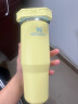 STANLEY拎拎杯吸管杯水杯保温杯大容量办公车载不锈钢杯子887ML-柚黄 实拍图