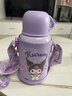 Hello Kitty儿童保温杯带吸管宝宝水杯316不锈钢双盖背带女直饮两用水壶防喷 双盖】 500ml 库洛米/316不锈钢 实拍图