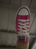 匡威（Converse）All Star夏季男女低帮帆布鞋西瓜红玫红色A06569C A06569C 37.5 实拍图