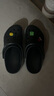 卡骆驰crocs洞洞鞋贝雅卡骆班轻便耐磨一脚蹬休闲鞋|205089 黑色/白色-066 36 /37(220mm) 实拍图
