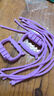 拉力器女健身拉力带阻力开背带高弹扩胸瑜伽美背神器瘦身练背神器 熏衣紫-【六管高弹力拉力器】 实拍图