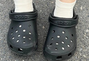 crocs卡骆驰经典特林洞洞鞋男女同款拖鞋耐磨休闲鞋|206340 黑色-001 41 /42(260mm) 实拍图