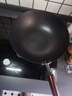 九阳（Joyoung）炒锅铁锅钛铁不粘锅 无涂层炒菜锅铁锅轻量燃气灶32cm 实拍图