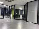 赣康全景玻璃隔断墙铝合金A类C类防火玻璃隔断门厂房办公室屏风高隔断 10mm全景玻璃拼缝隔断 实拍图