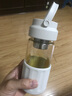 哈尔斯玻璃水杯高硼硅泡茶水分离杯隔热耐高温带盖男女士大容量灰450ml 实拍图