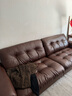 源氏木语沙发美式复古头层牛皮直排沙发客厅意式皮沙发2.7米咖啡色 实拍图