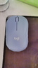 罗技（Logitech）M221 轻音鼠标 无线鼠标 办公鼠标 对称鼠标 带无线微型接收器 雾霭蓝 实拍图