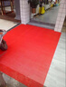 慷曦 塑料地垫门垫进门防滑垫子PVC浴室厨房厕所卫生间玄关家居游泳馆加镂空防水网格入户脚垫子 90宽/1米长普厚3.5mm厚 红色 实拍图