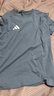 阿迪达斯 （adidas）t恤男夏季运动透气轻薄宽松棉短袖 雾霾蓝/白 XL  实拍图