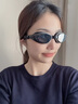 特步泳镜防水防雾高清近视度数男士专业游泳眼镜女士潜水装备泳帽套装 烟青黑 平光/不近视 实拍图