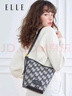 ELLE女包老花水桶包手提包通勤单肩腋下包中秋礼物23025 实拍图