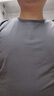 战浩【2件】冰丝莫代尔棉短袖t恤男夏季青年薄纯白色打底衫圆领半袖体 白色+深灰色 2XL 建议【150-165斤】 实拍图