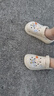 名创优品（MINISO）洞洞鞋女款2025新款eva防滑防臭沙滩鞋增高凉拖鞋女夏季外穿 卡其+海洋星星(10个)滴塑 38-39 实拍图