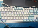 机械革命 耀·K330机械键盘 有线键盘 游戏键盘 104键混彩背光键盘 全键无冲 电脑键盘 蓝白色 红轴 实拍图