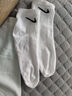 耐克（NIKE）男袜女袜子 2025新款NIKE透气吸汗3双装中筒袜篮球袜时尚休闲袜 热售/SX7677-100(三双装） L/26-28厘米/42-46码 晒单实拍图