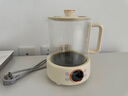 乐扣乐扣全玻璃养生壶电热水壶分体式烧水煮茶壶小花茶壶恒温加热保温迷你泡茶壶EJK3355WHT 1L 实拍图