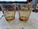 京东京造 玻璃杯 水杯茶杯子男女士高硼硅耐冷耐热琥珀色对杯 2只 实拍图