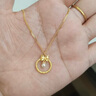 中国黄金（CHINA GOLD）足金硬金在逃公主珍珠套链黄金项链5G送女友老婆七夕节情人节礼物 净金重约4.8g 实拍图