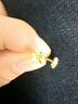 谢瑞麟（TSL）黄金耳钉女朱槿花简约气质足金耳饰生日YM352 约0.75g 工费200元 实拍图