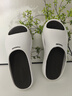 利达妮（TZLDN）踩屎感拖鞋男士夏季外穿厚底居家用浴室洗澡防滑运动户外凉拖鞋男 黯日白黑 【店长推荐】 42-43 【标准码】 实拍图