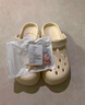 名创优品（MINISO）洞洞鞋女款夏季户外穿eva防滑防臭可DIY沙滩鞋增高凉拖鞋女士 天空蓝+可爱怪兽 38-39 实拍图