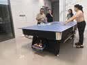 皓玉佳台球桌标准型大理石成人家用多功能黑八桌球台乒乓球桌餐桌二合一 8尺 大理石+自动回球+鼎配+三合一 实拍图
