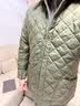 Barbour英国barbour liddesdale 经典菱格棉服内胆绗缝棉衣 橄榄绿 M 38 实拍图