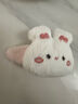 毛绒小熊兔子发夹女秋冬侧边刘海夹可爱儿童bb夹少女发卡夹子头饰 白色兔兔夹 实拍图