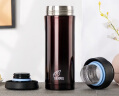 膳魔师（THERMOS）保温杯470ml高真空不锈钢办公家用带茶漏水杯CMK-501 CBW 实拍图