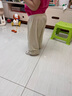 Aengbay昂贝 防蚊裤婴儿莫代尔夏季冰丝长裤束脚运动裤灯笼裤宝宝裤子 绿色 90 实拍图