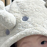BABYGREAT婴儿浴巾儿童洗澡巾斗篷带帽子新生儿宝宝连帽包巾珊瑚绒吸水速干 实拍图