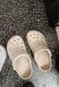卡骆驰crocs洞洞鞋贝雅男鞋女鞋轻便耐磨一脚蹬拖鞋休闲鞋|10126 卵石色-2V3 36 /37(220mm) 实拍图