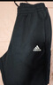 adidas休闲舒适毛圈布立领长袖套装男装春季阿迪达斯官方轻运动   黑色（选大一码)   L 实拍图