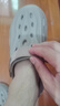 海澜之家HLA凉鞋男士户外洞洞鞋沙滩拖鞋HAALXM2DBK047 卡其色40/41(双码) 实拍图