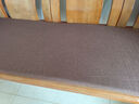 花语缤纷 加厚海绵防滑红木实木沙发坐垫椅子垫可拆洗老式沙发垫纯色坐垫 咖啡色 单人位50*55cm（不带抱枕） 实拍图