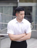 罗蒙（ROMON）短袖衬衫男士2025夏季凉感棉质上衣商务休闲正装白衬衣MQ21白色40 实拍图