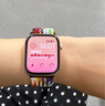 Apple/苹果 Watch Series 10 智能手表GPS款42毫米玫瑰金色铝金属表壳淡桃粉色运动型表带S/M MX1R3CH/B 实拍图