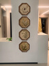 宋代美学玄关装饰画客厅入户正对门高级感电视背景墙挂画组合壁画 梅兰竹菊 30*30四联画【UV精雕】 实拍图