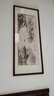 六画流水生财山水画靠山图客厅装饰画国画办公室风景挂画书房茶室壁画 流水生财A1 48*118cm宣纸锦绫+有机玻璃+胡桃色实木框（偏小） 实拍图
