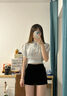 浪莎西装短裤女2025秋季薄款修身黑色短裤韩版百搭高腰弹力打底热裤 实拍图