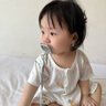 可菲尼（cofene）婴儿全硅胶安抚奶嘴3-6-18个月以上安睡型新生儿仿母乳防胀气超软 圆头灰绿- 均码 1支装 （送盒+链） 实拍图