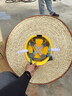 CTRLEND夏季工地安全帽帽圈防晒帽工地遮阳帽工人施工草帽帽沿无顶麦秸秆 宽42CM【固定带+松紧带】 1个装 实拍图