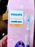 飞利浦（PHILIPS）儿童电动牙刷 男女生蓝牙版 生日礼物 适用4-6-12岁 自带2支迷你刷头+8款贴纸 粉色HX6352/43 实拍图