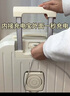 袋鼠（KANGAROO）行李箱男大学生小清新女拉杆箱高颜值万向轮旅行箱多功能密码皮箱 冰川蓝【升级多功能】 24英寸 【中途旅行箱】 实拍图