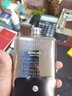 QUALITYSHILOHFLASK加厚304不锈钢酒壶随身户外便携式小酒壶瓶装白酒威士忌3两6盎司 碎纹礼盒带皮套酒杯漏斗 168ml 实拍图
